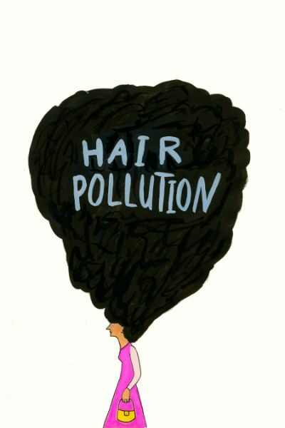 B toons hair pollution